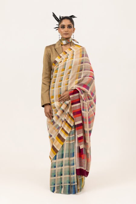 Modern Mosaic Silk Saree
