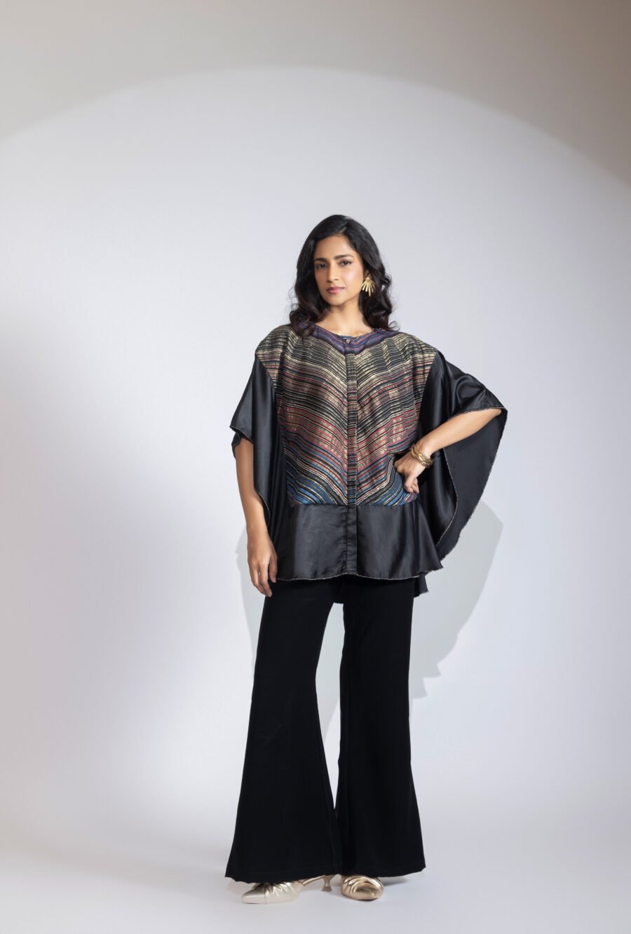 Zenith Stripped Kaftan Top