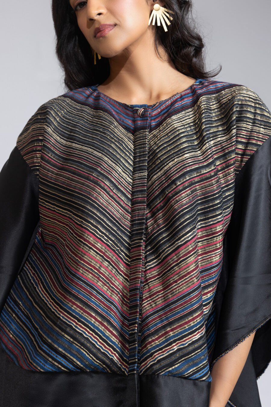 Zenith Stripped Kaftan Top - Image 3