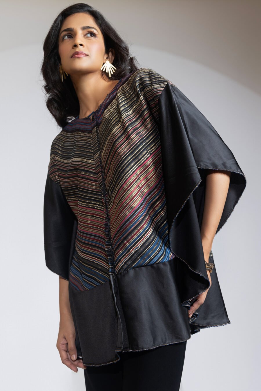 Zenith Stripped Kaftan Top - Image 4
