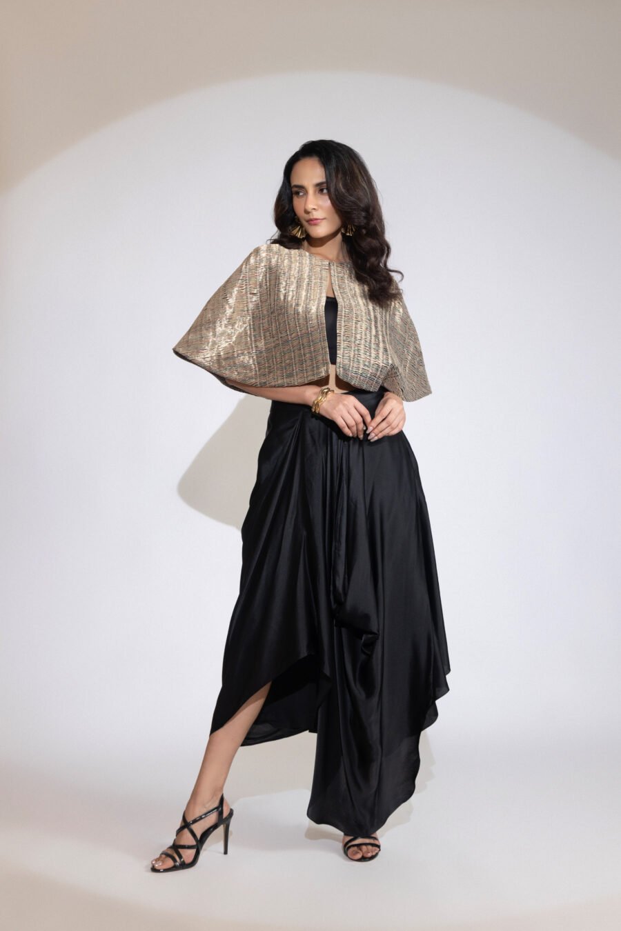 Aurora Shimmer Cape Jacket - Image 2