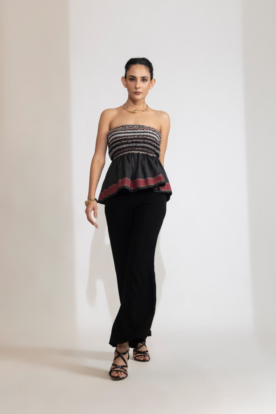 Ember Frame Peplum Top - Image 3