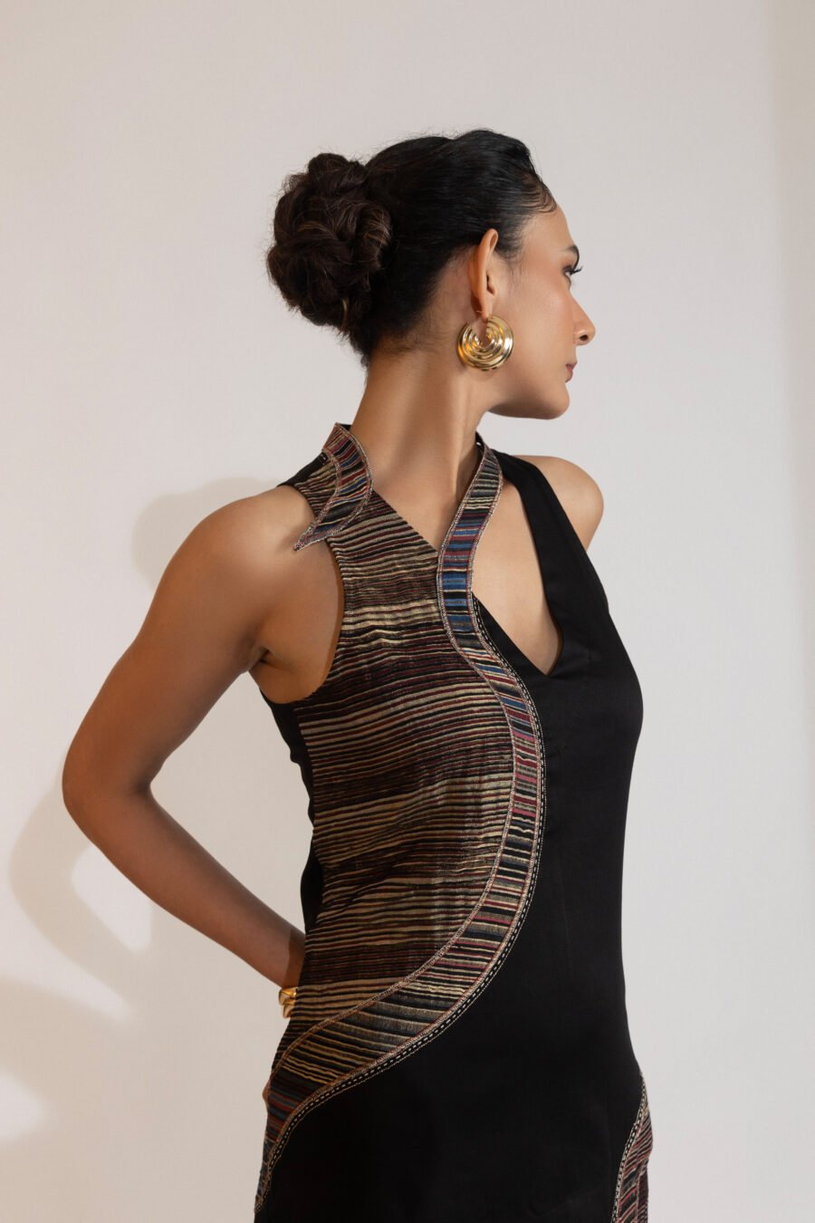 Serenna Striped Midi Dress - Image 2