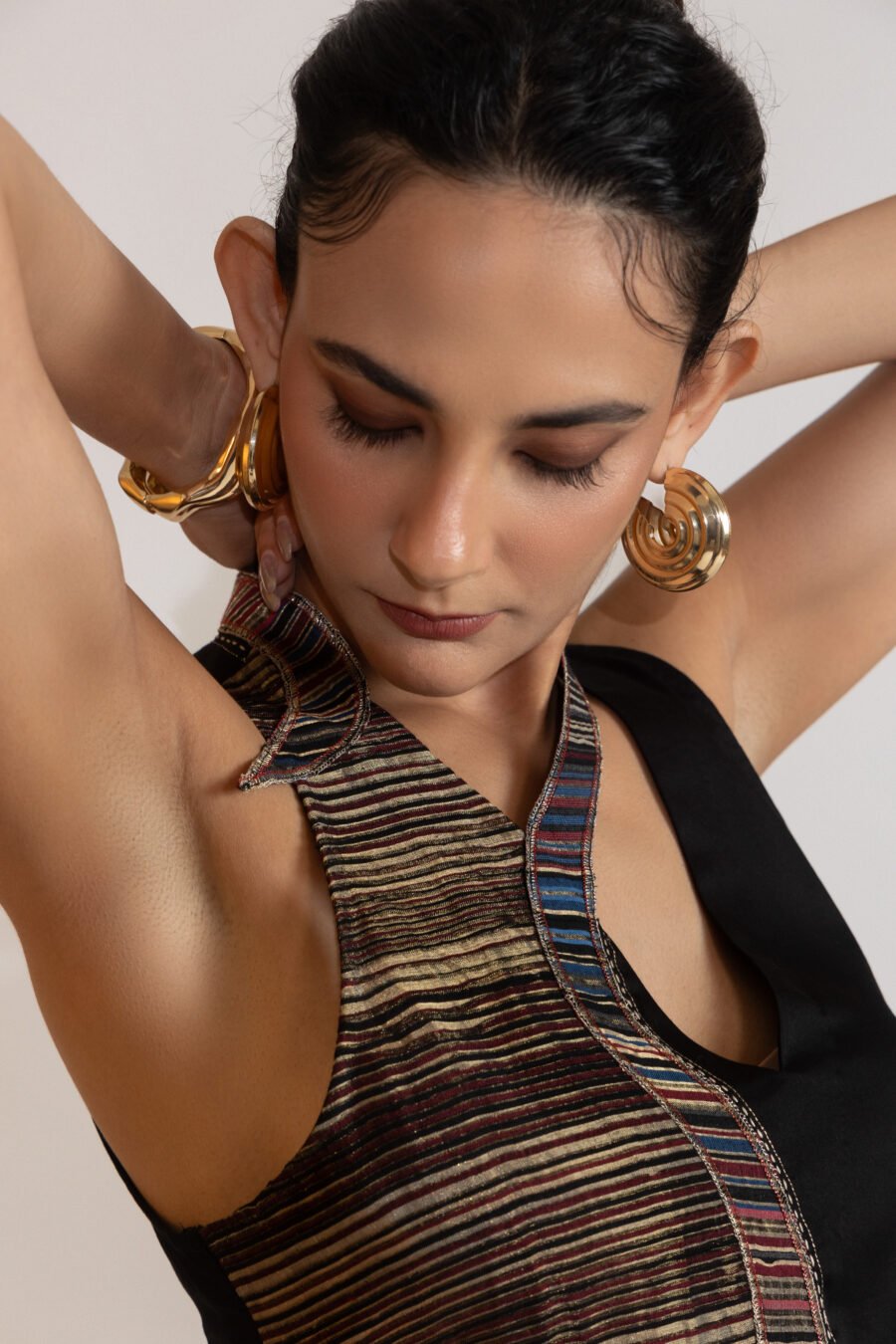 Serenna Striped Midi Dress - Image 3