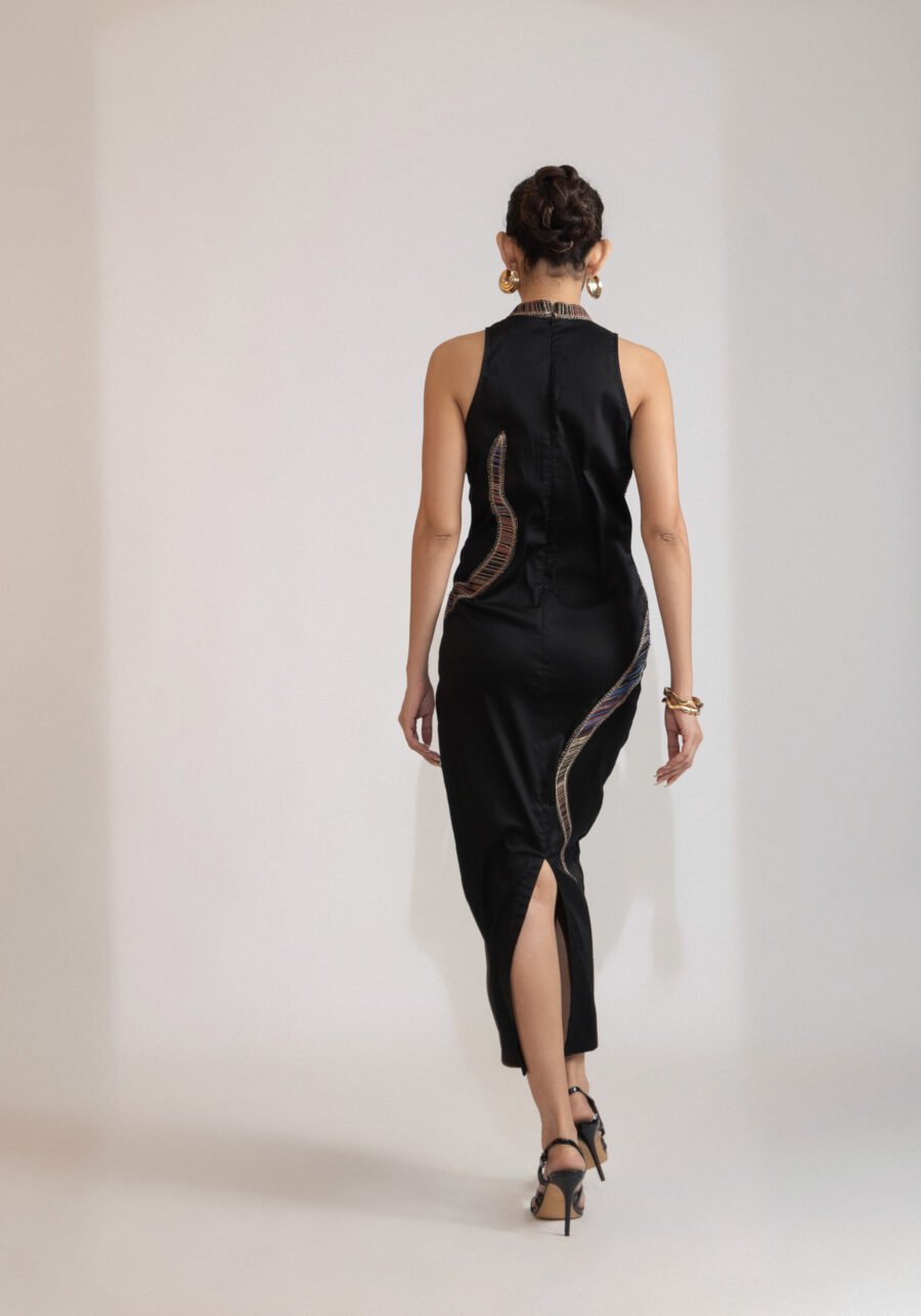 Serenna Striped Midi Dress - Image 4