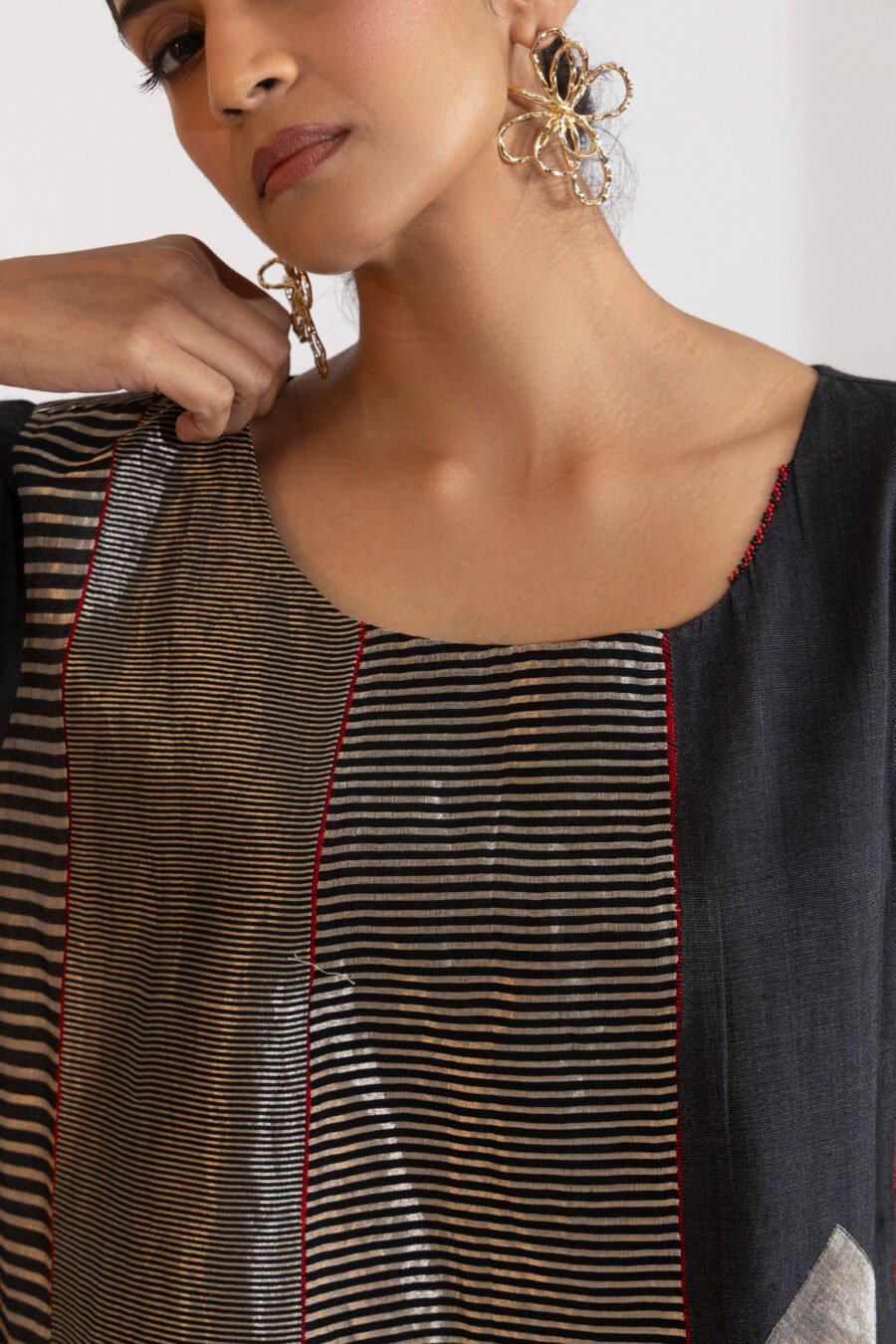Luma Metallic Striped Tunic - Image 4