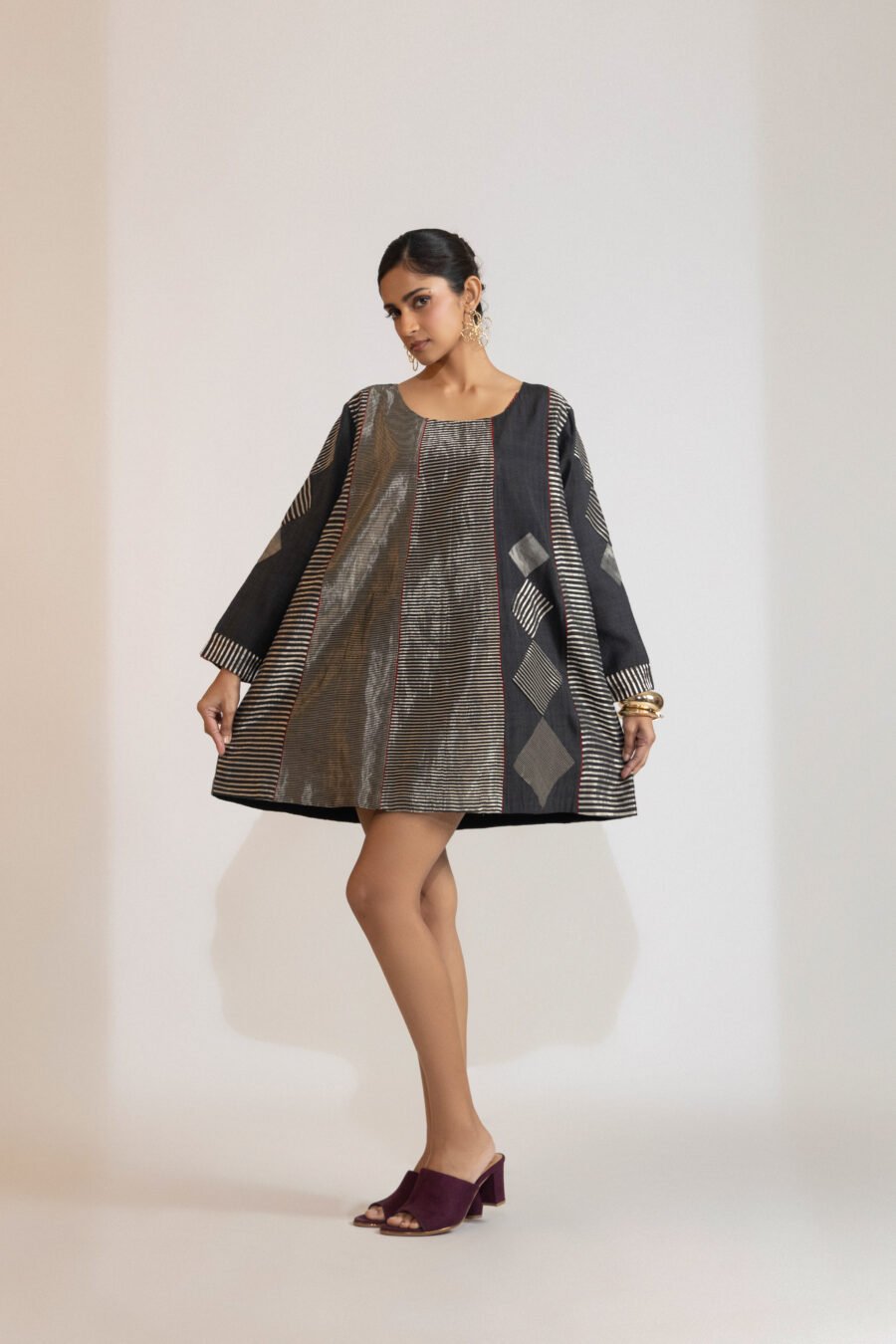 Luma Metallic Striped Tunic