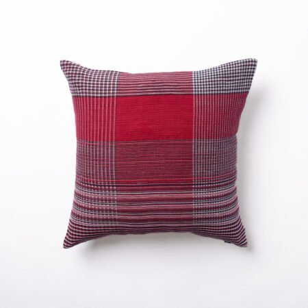 Veya Handwoven Red Cushion Cover