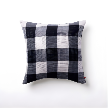 Alva Handwoven Black and white Cushion Cover