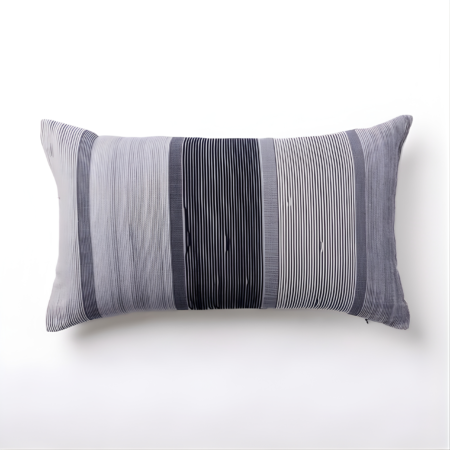 Sora Handwoven Black and white Cushion Cover