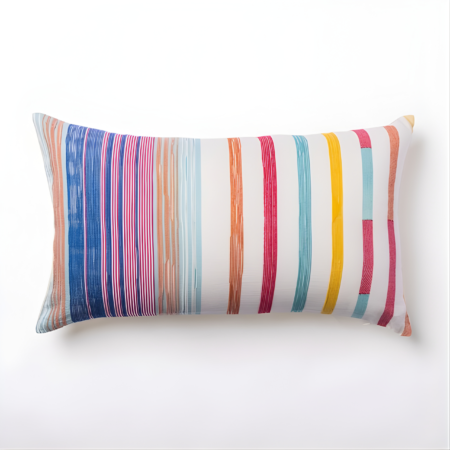 Frame Handwoven Multicolour Cushion Cover